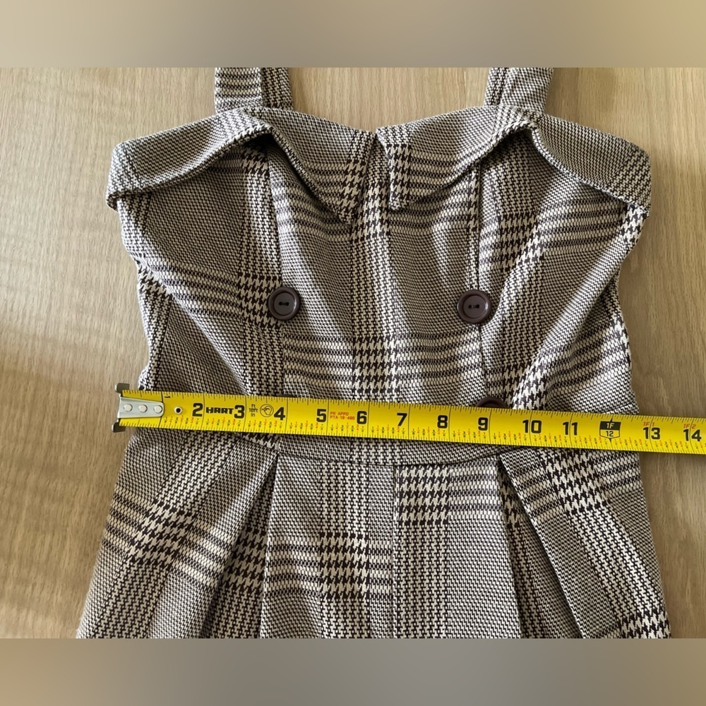 Bailey Blue| Academia Houndstooth Cute Jumpsuit, Cropped Wide Leg••• - Picture 9 of 11